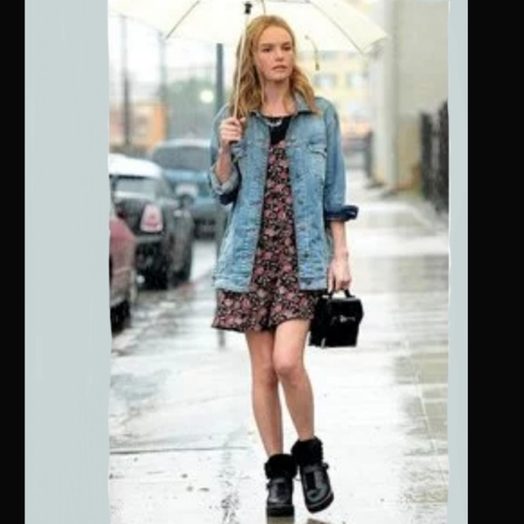 COACH Urban Shearling Hiker Boots Lace Up Rubber NIB - Picture 4 of 13